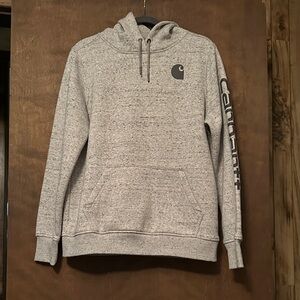 Carhartt Gray Logo Hoodie
